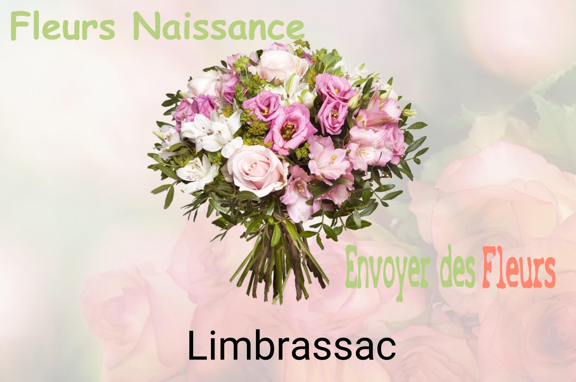 Bouquet de fleurs de naissance livré à Limbrassac